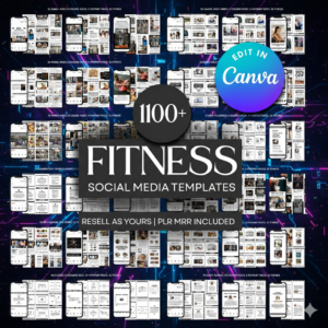 PLR MRR 1100+ Fitness, Gym