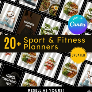 Fitness Planners PLR MRR Bundle Resell Rights