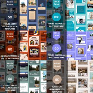 3500+ Canva Editable Social Media Templates Mega Bundle