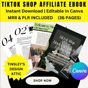TikTok Shop Affiliate Hooks and Scripts | Monetize TikTok | MRR & PLR | 2025