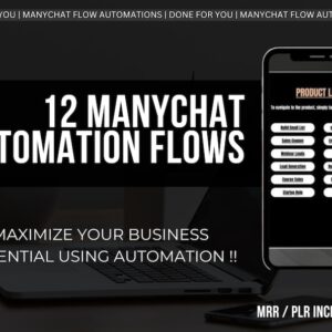 Manychat Automation Flows with Private Label Rights (PLR) and Master Resell Rights (MRR)