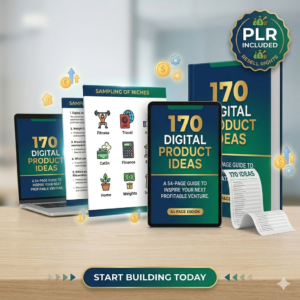 Digital Product Ideas PLR Ebook | Canva Editable Template, Online Business Guide, Passive Income, Resell Rights, Make Money Online