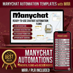 Manychat Automation Flows with Private Label Rights (PLR) and Master Resell Rights (MRR)